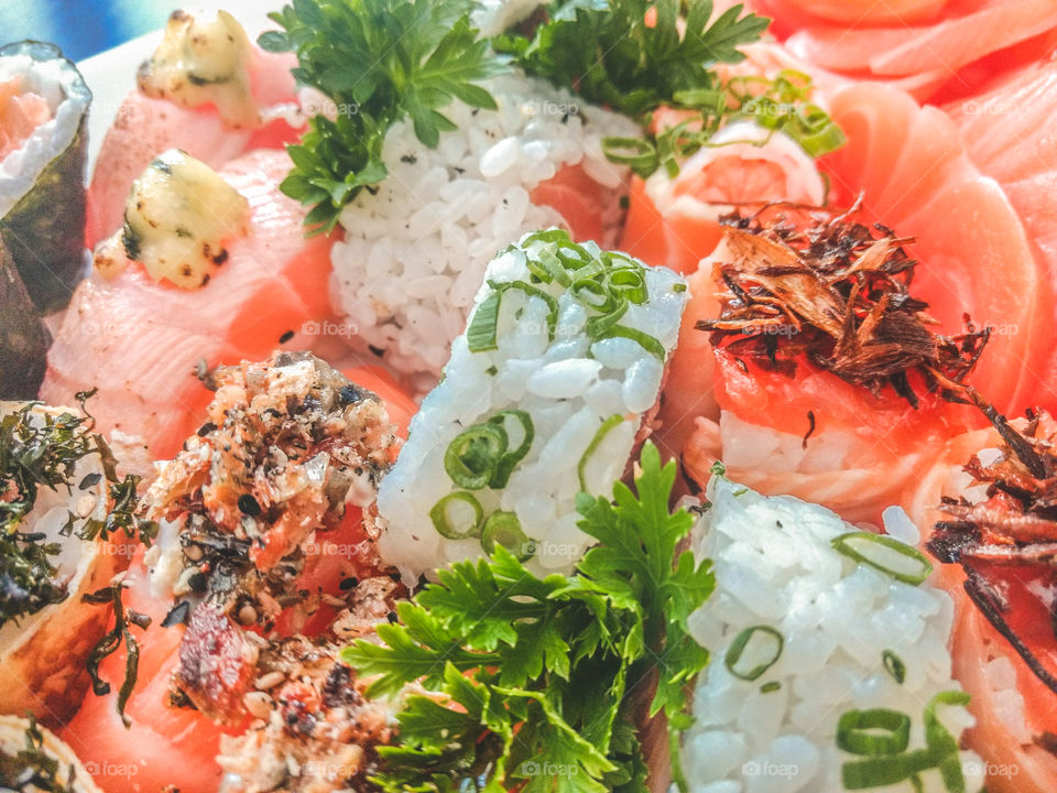 Sushi and sashimi, Japanese food