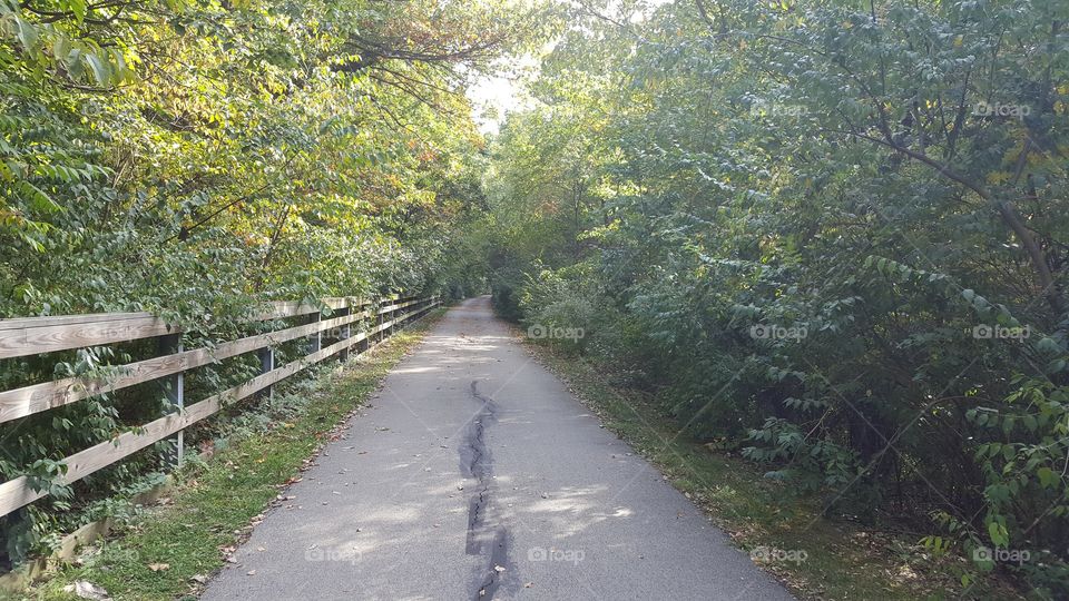 a very long bike trail