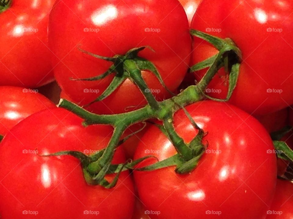 Full frame of tomatoes