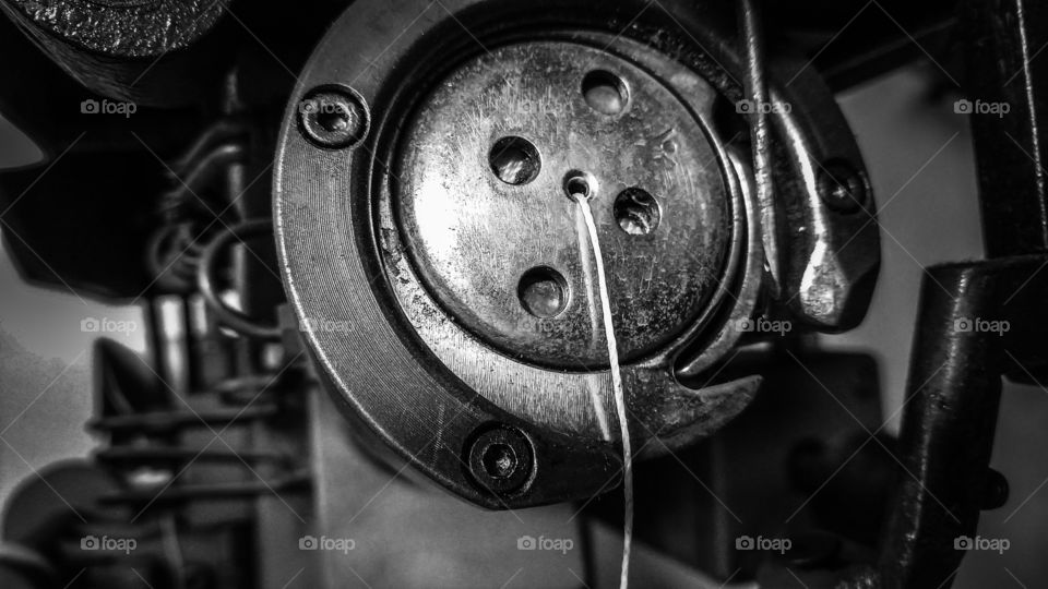 Abstrato, linha, costura, equipamento, máquina, oficina, parafusos, ferro, motor...