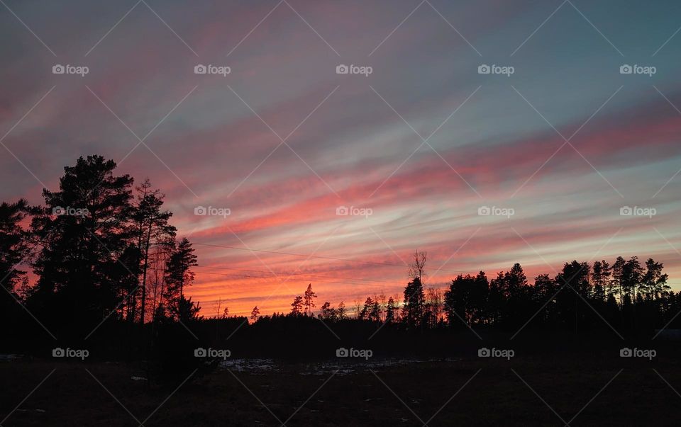 Fiery sky ☁️🔥