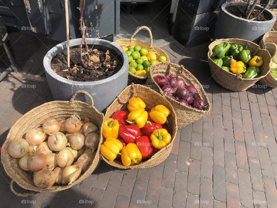 Alimentos saudáveis. Amsterdā. Holanda.