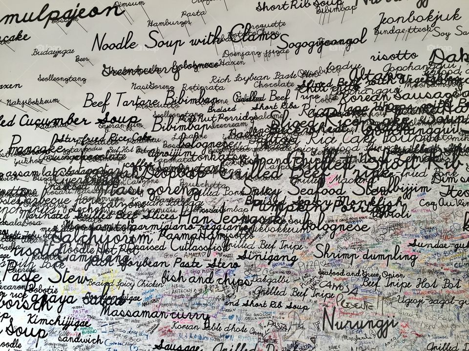 Wall of words