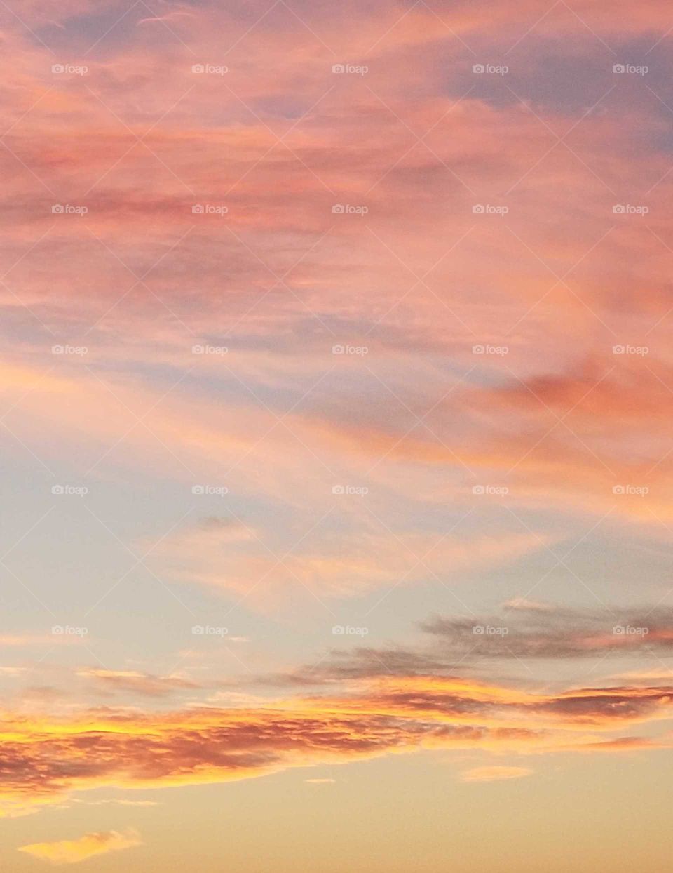 Sunset and clouds