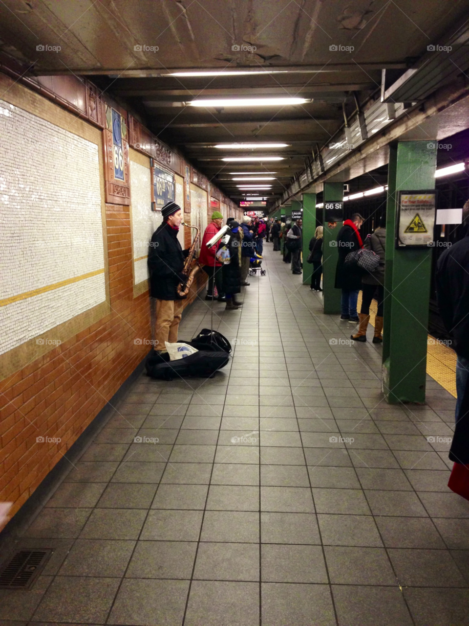 underground train waiting commute by karenfayeth