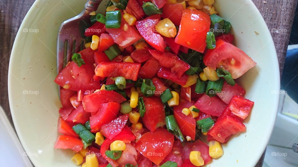 fresh vegetables salad