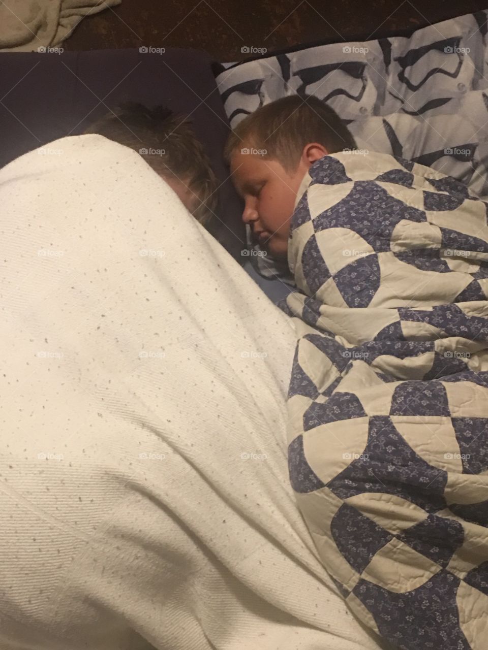 Brothers asleep