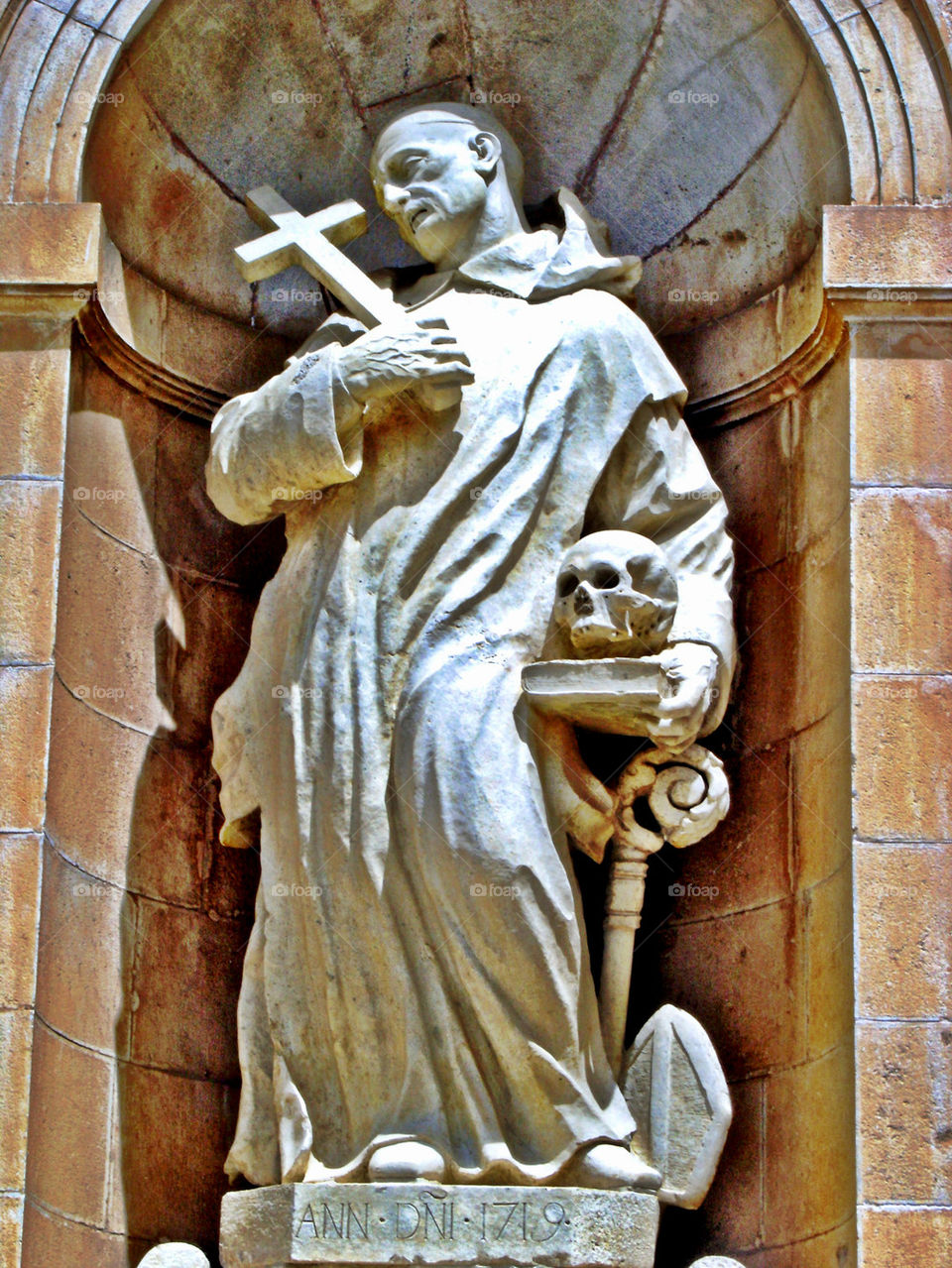 padula religious monk certosa di padula anno domini 1719 by Heliography