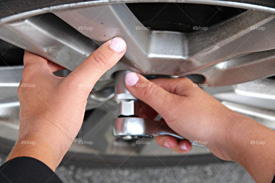 Who needs a man to change tires? :)