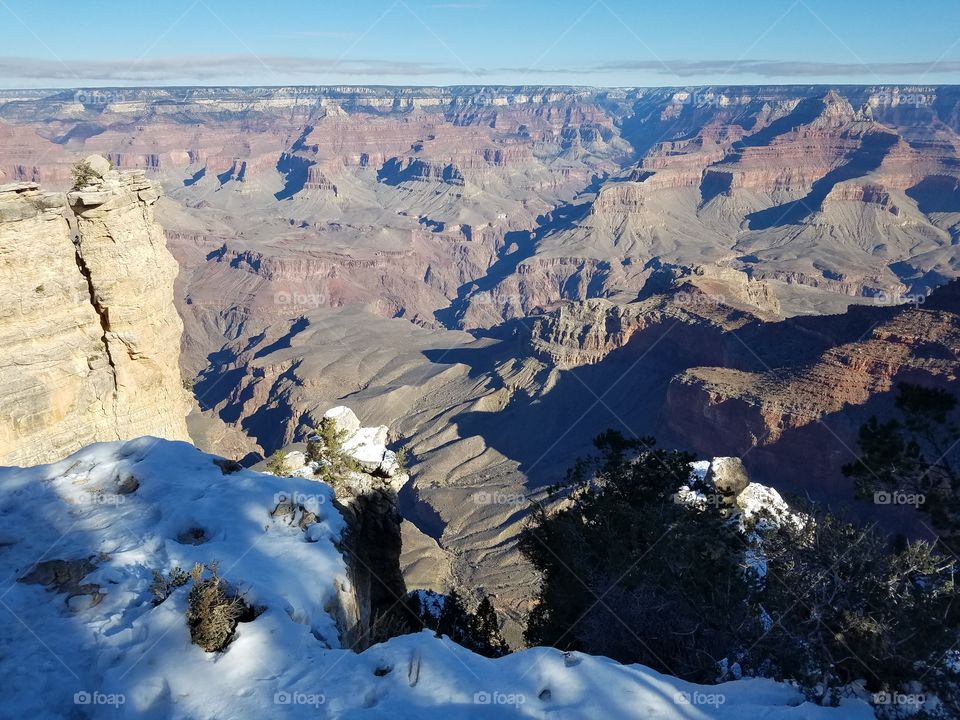 Grand Canyon South Rim in winter