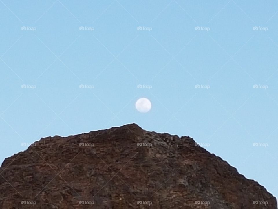 Full-Moon over mountain