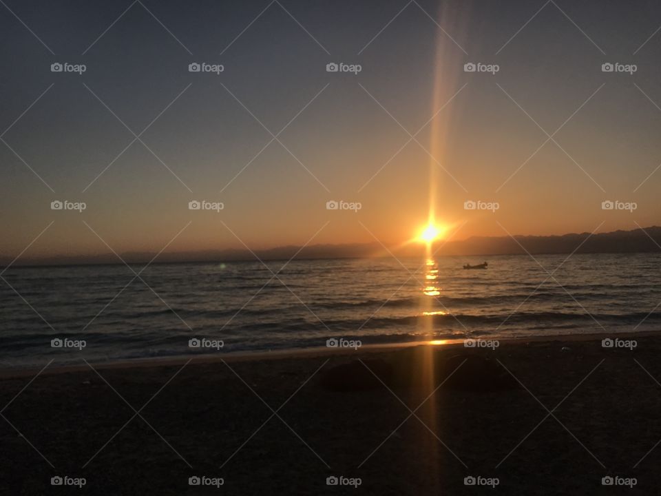 Sunrise at the red sea