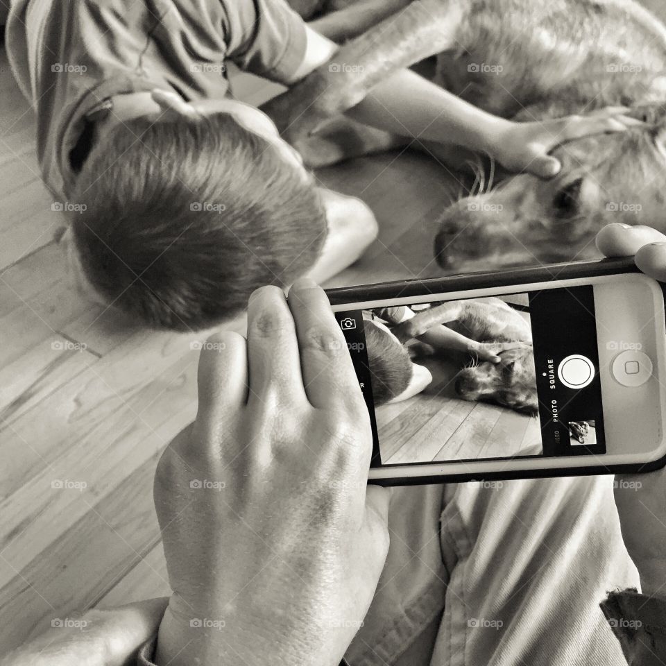 Photographing the Boy and his Dog