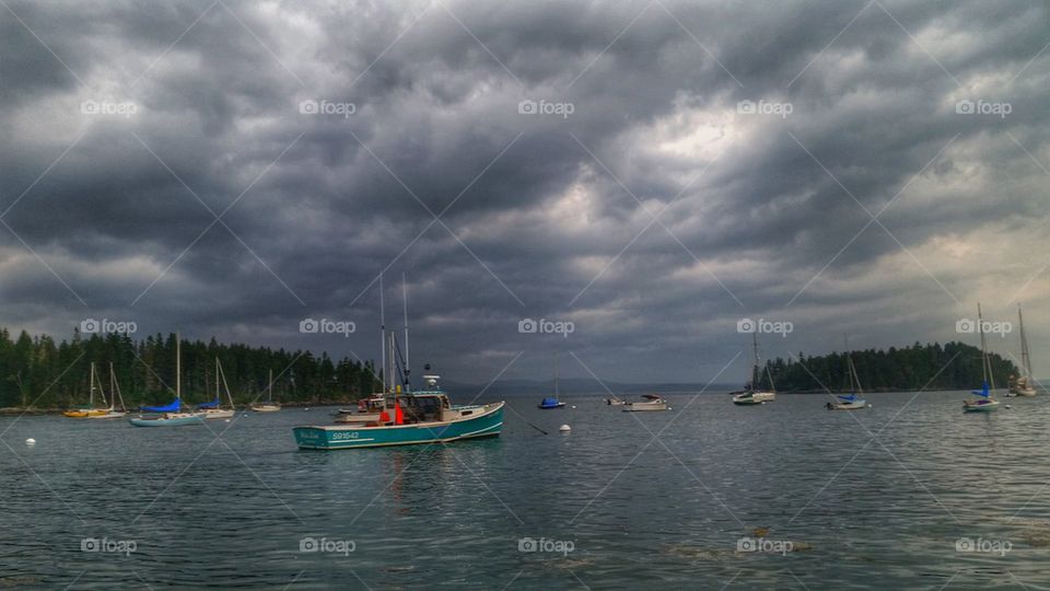 Sorrento Harbor After A Storm