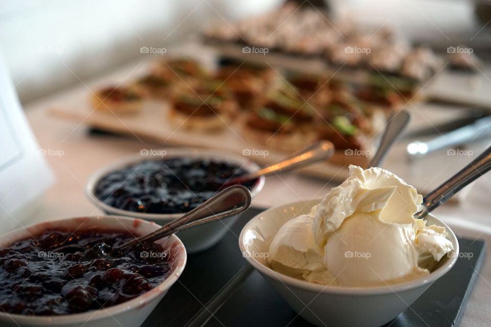 jam cheese afternoon tea