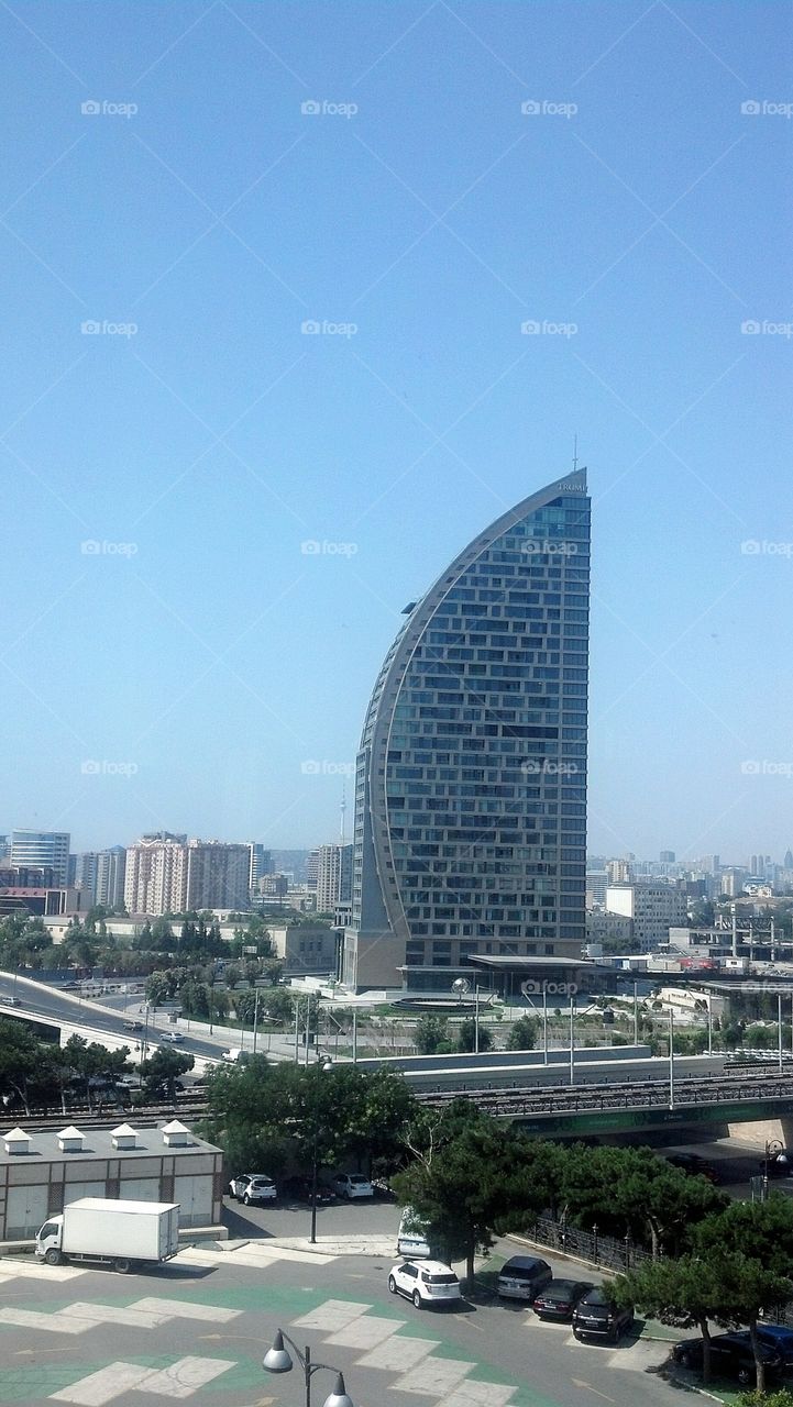 Trump Tower,  Baku, Azerbaijan.  Apparently abandoned or scrapped.