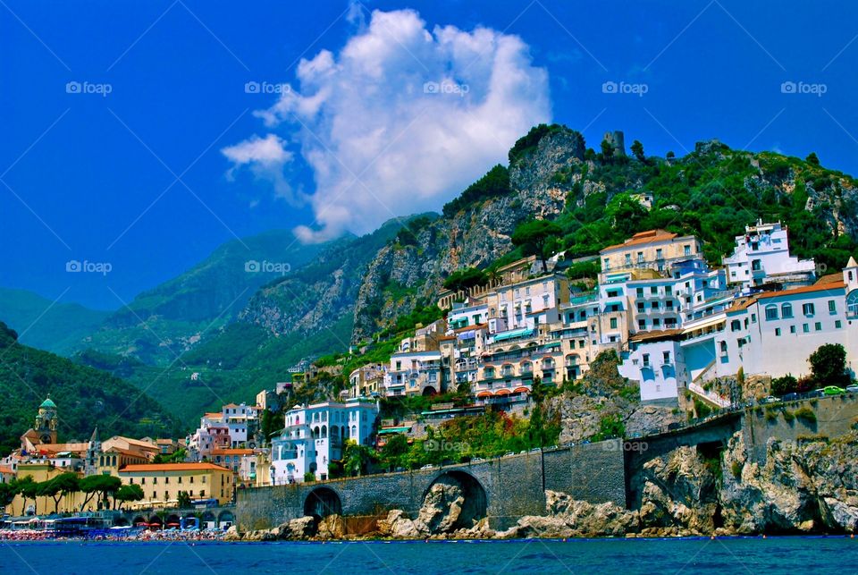 View from a boat in Greece
