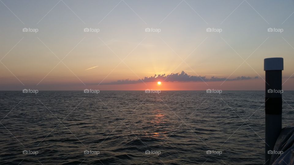 sunrise on the ocean