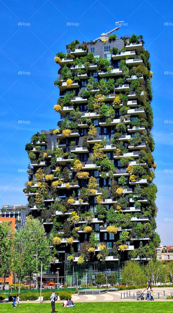 green architecture Milano residential building