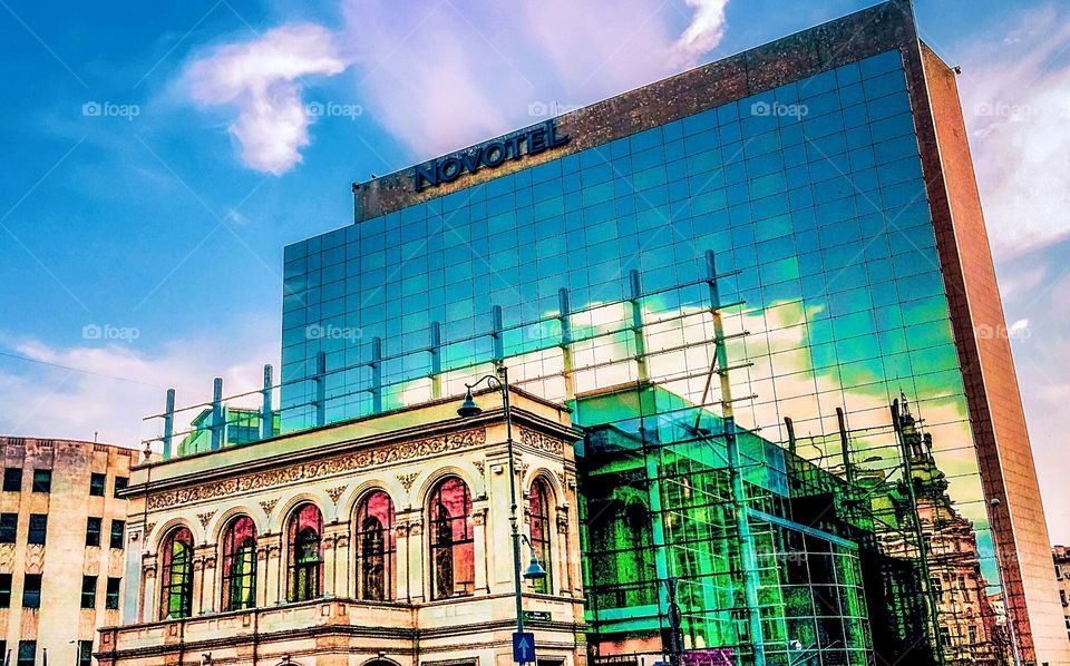 Glass facade in Bucharest