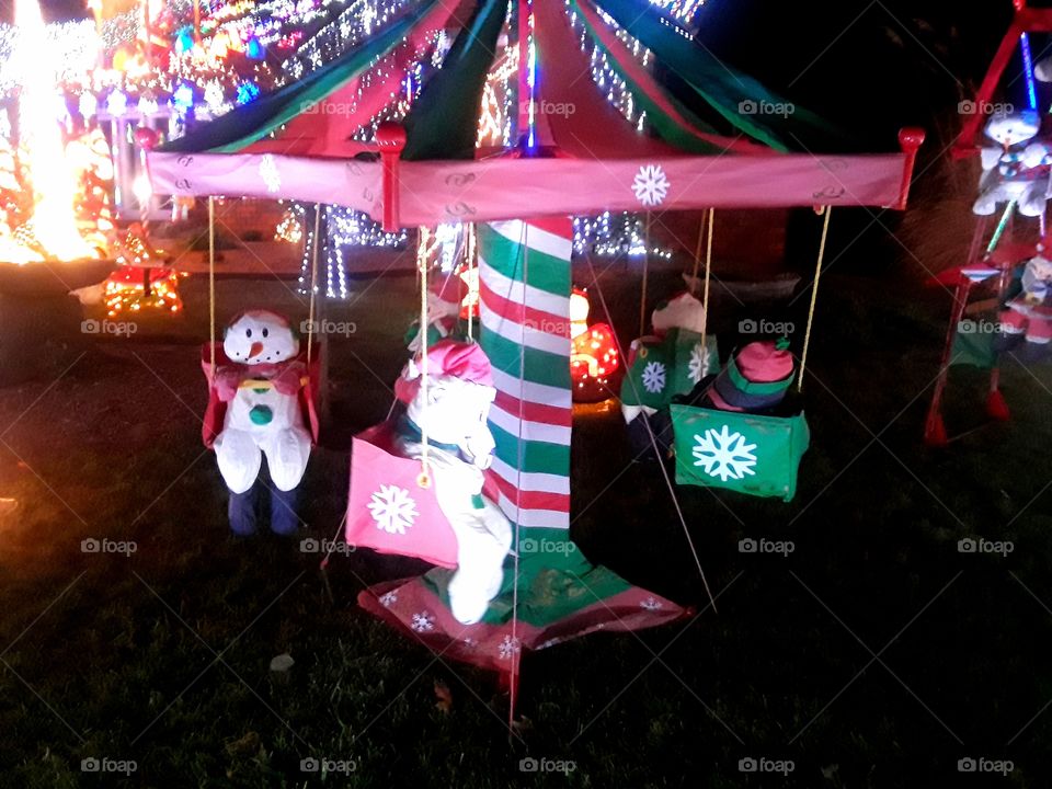 Christmas Carousel Inflate l