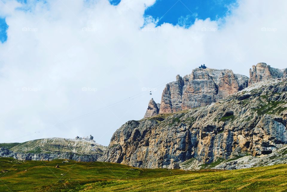 Scenic view of mountains