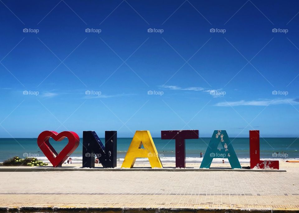 Natal, in Rio Grande do Norte, a northeast State in Brasil. Beautiful for its beaches, sunny days and sand dunes.