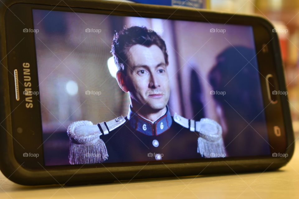 watching a movie on my cellphone