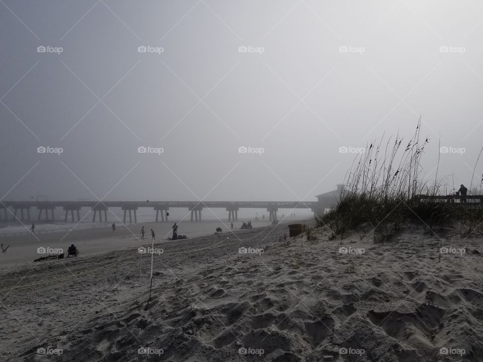 Foggy Day at Jacksonville Beach