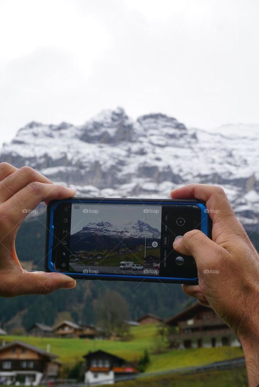 Cellphone#mountain#snow