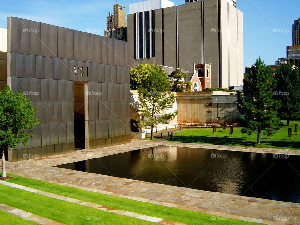 oklahoma city memorial landmark by refocusphoto