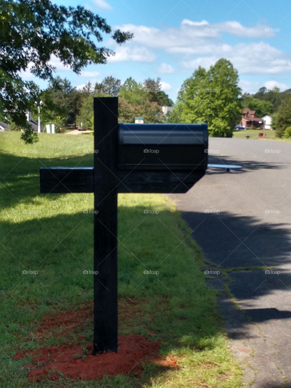 mailbox and post