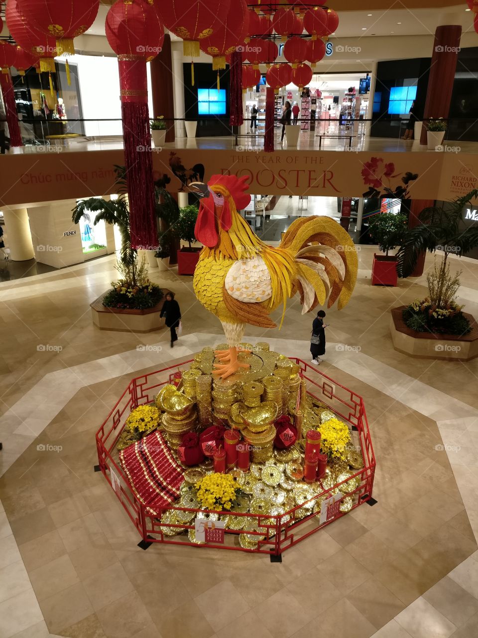 South coast plaza rooster