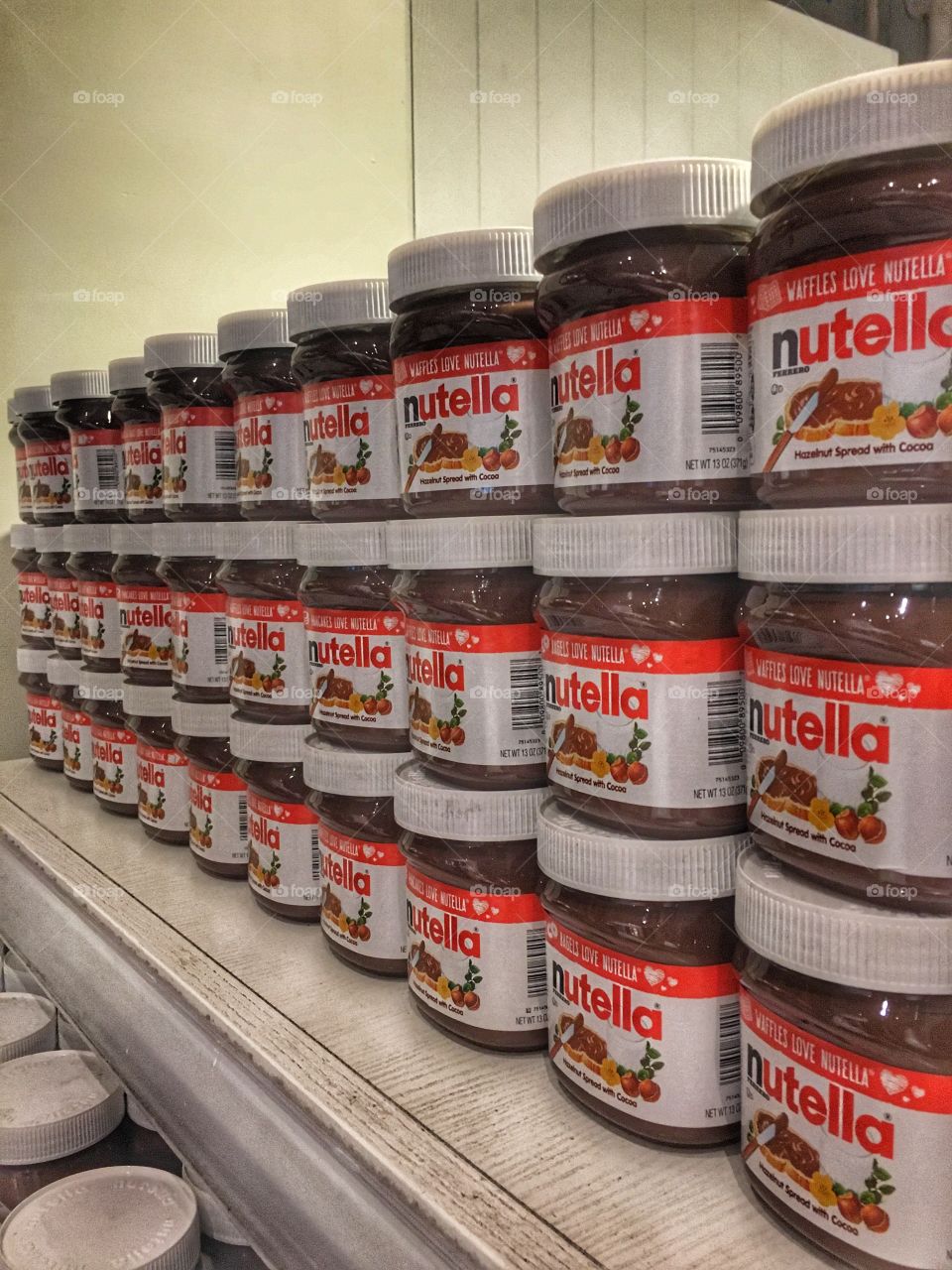 Nutella wall in store
