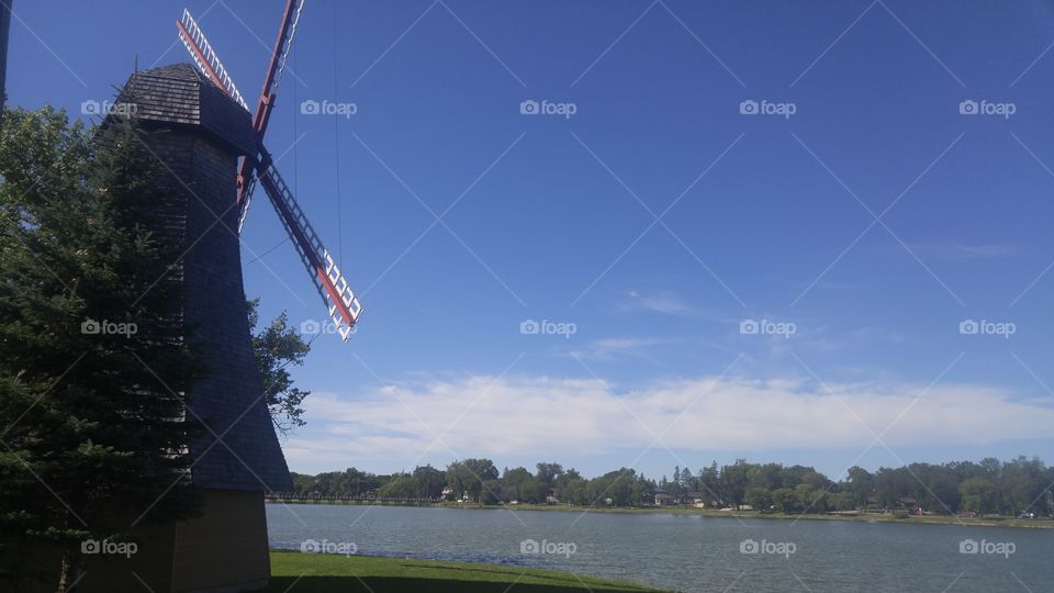 No Person, Water, Landscape, Windmill, Lake