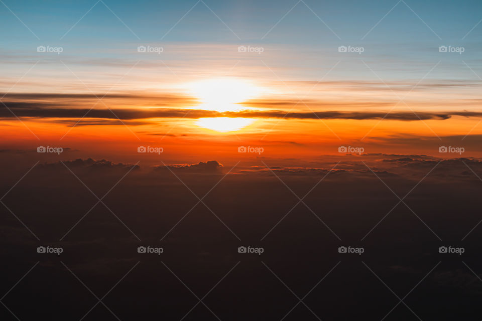 Cloud and sky during sunset 