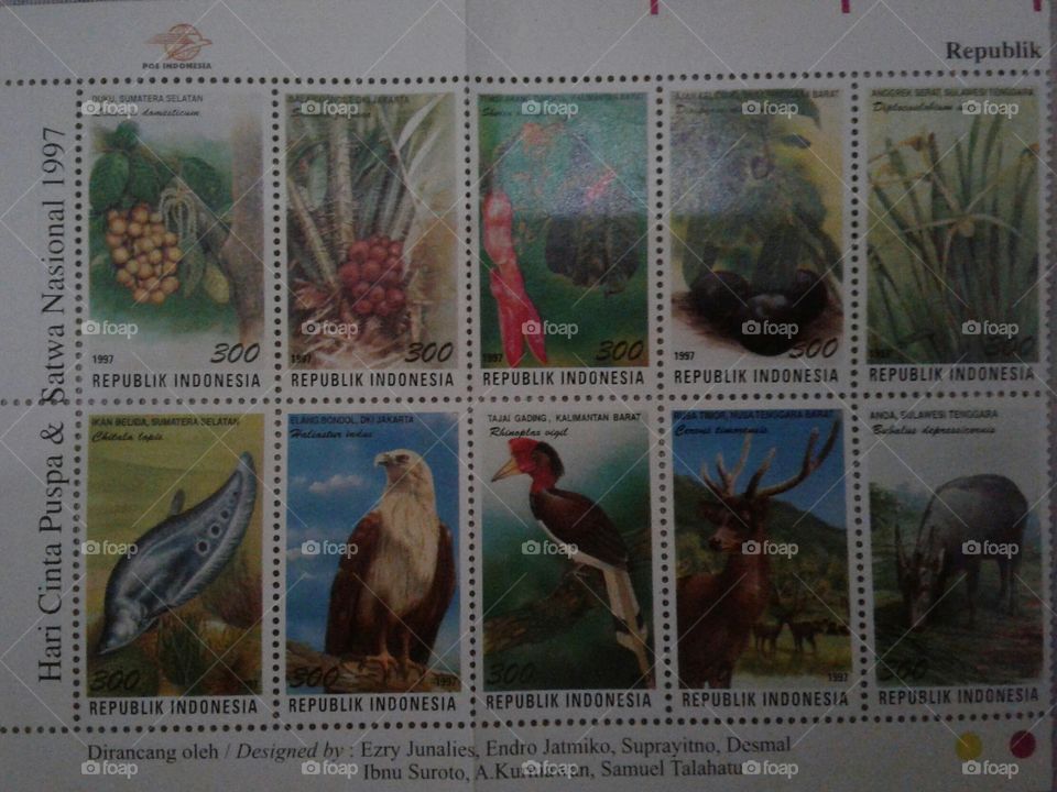 perangko lama indonesia