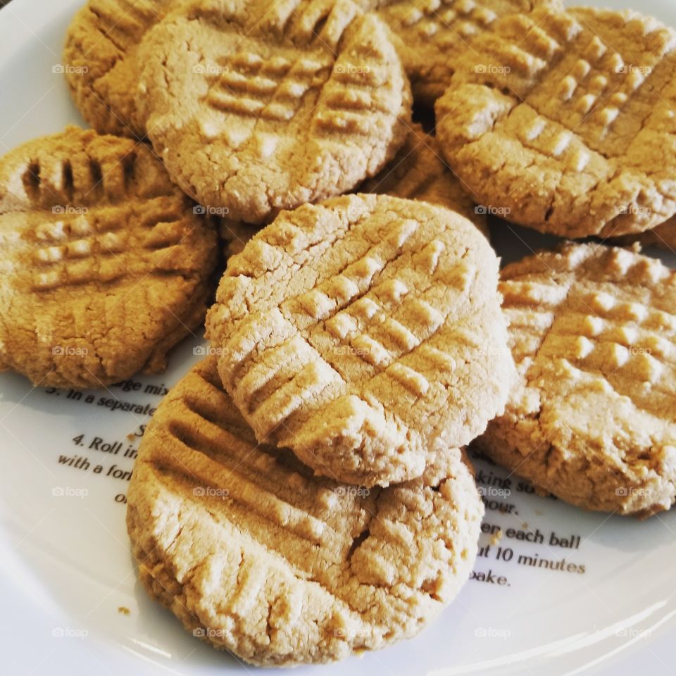 Homemade peanut butter cookies