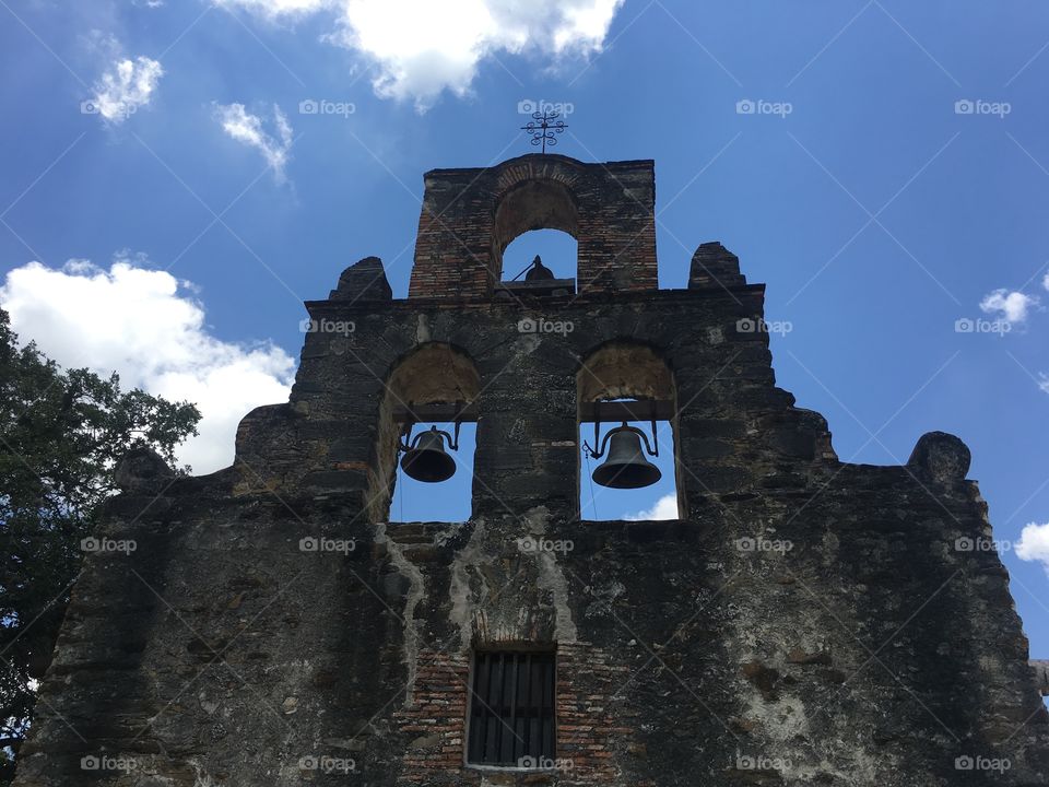 San Antonio Missions bell tower Texas 