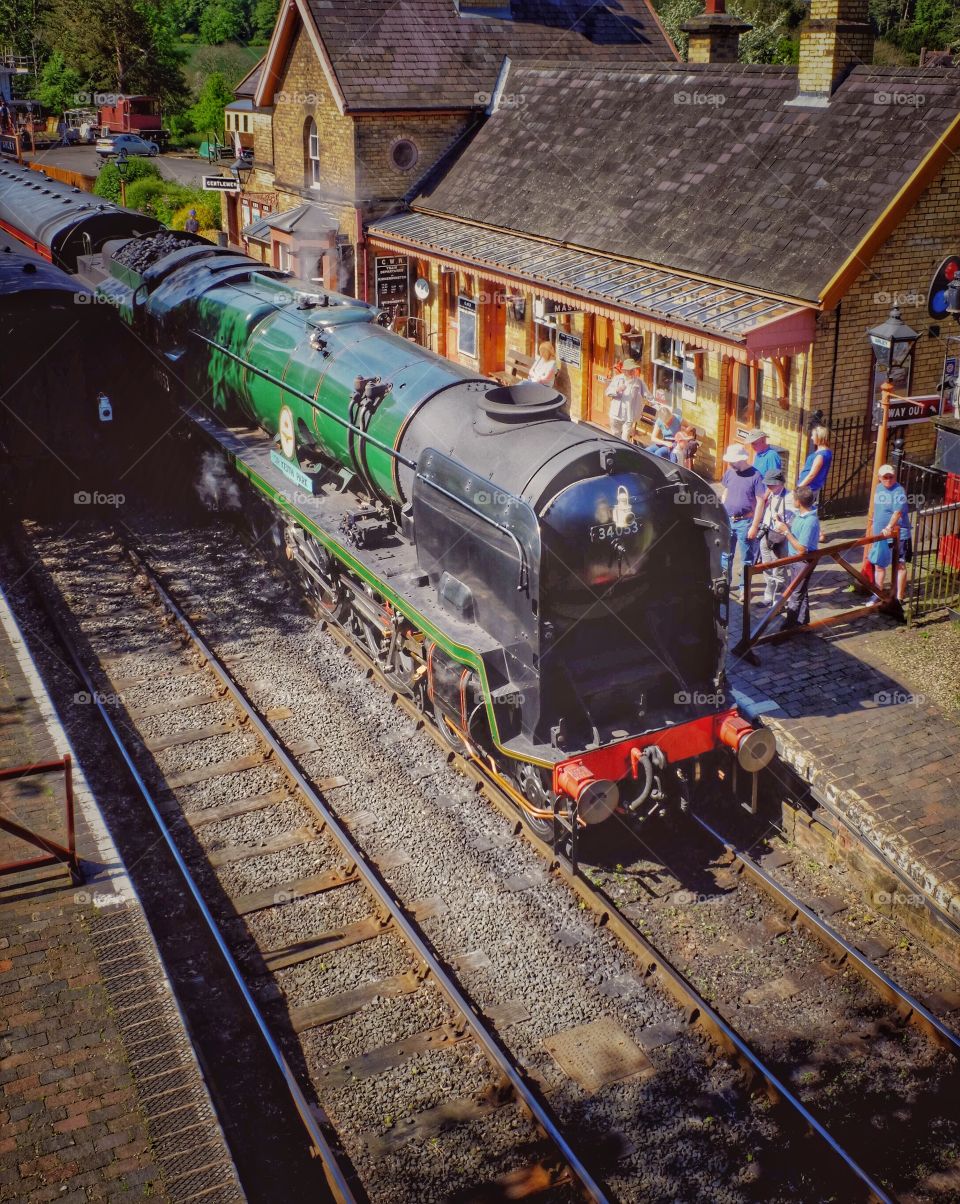 Steam. Heritage railway 