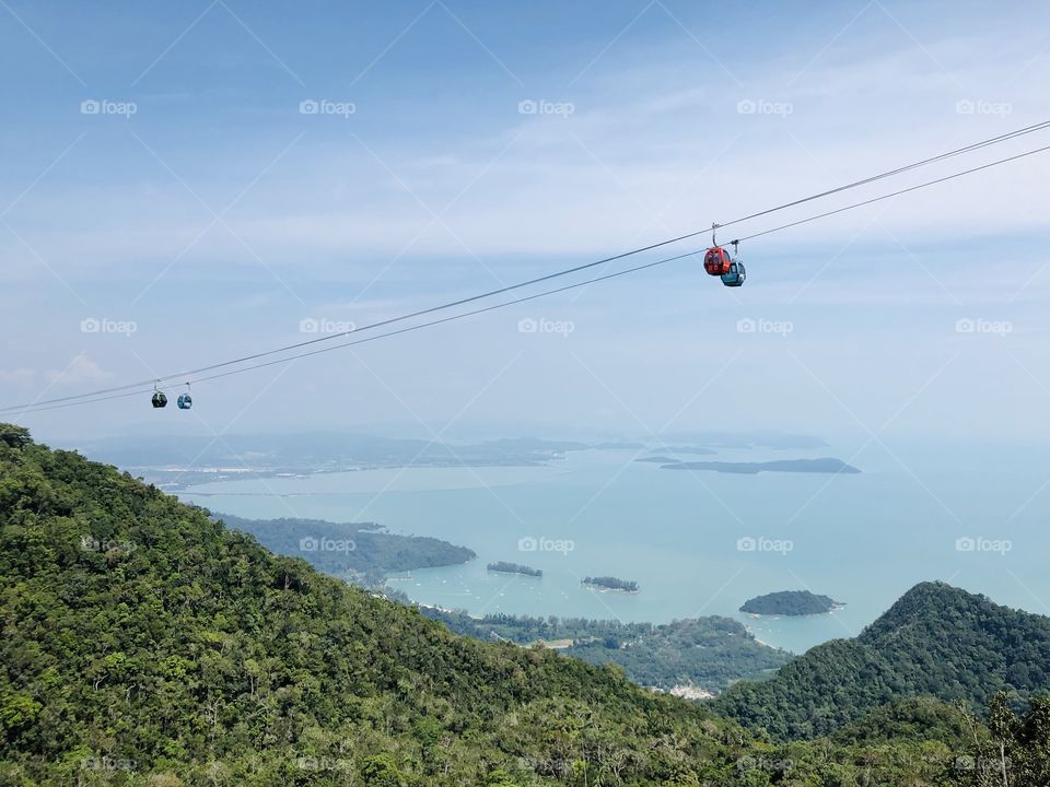 Langkawi island hill top view 