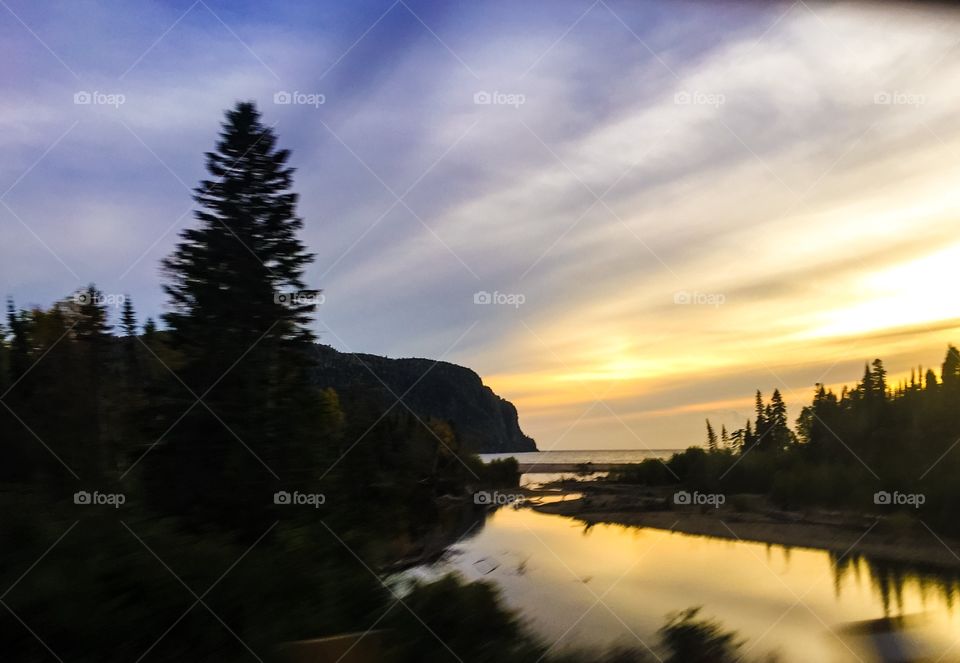 Lake Superior sunset 