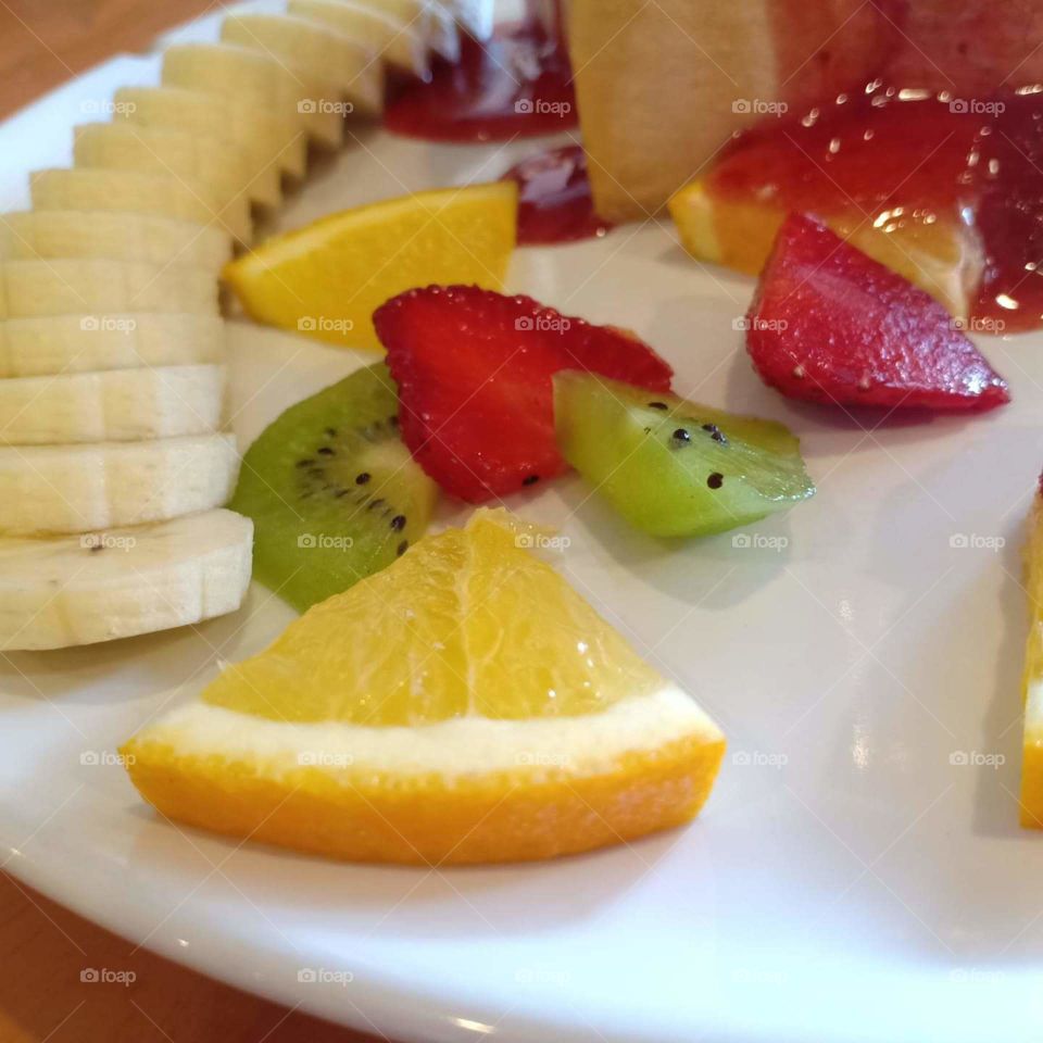 Candy filled with fruit.