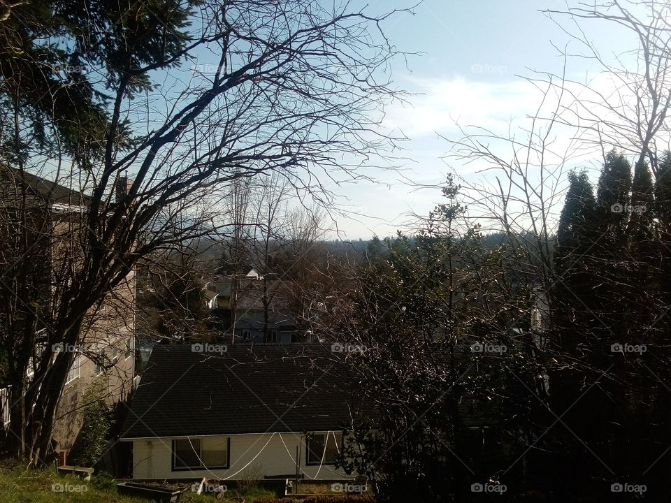 landscape view from the top of my street of the sprawling mountains and valleys