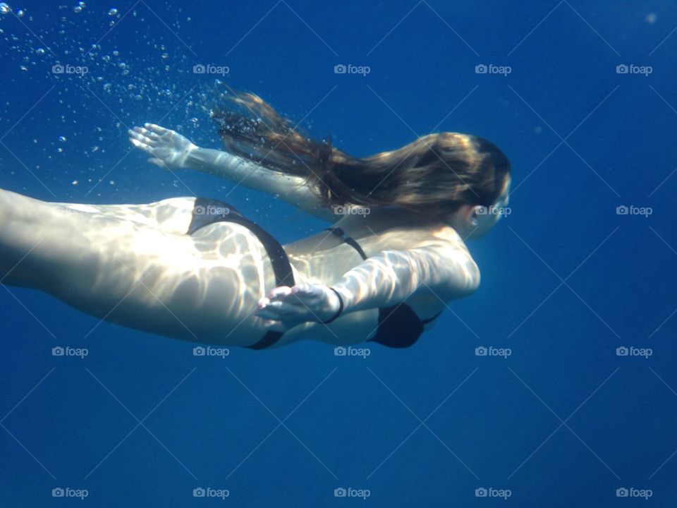 Diving girl