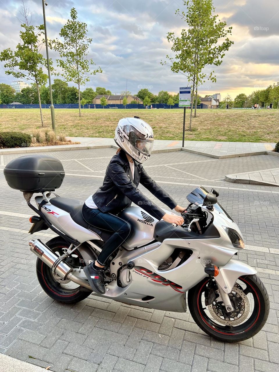 Motorcycle the best way for a daily commute.