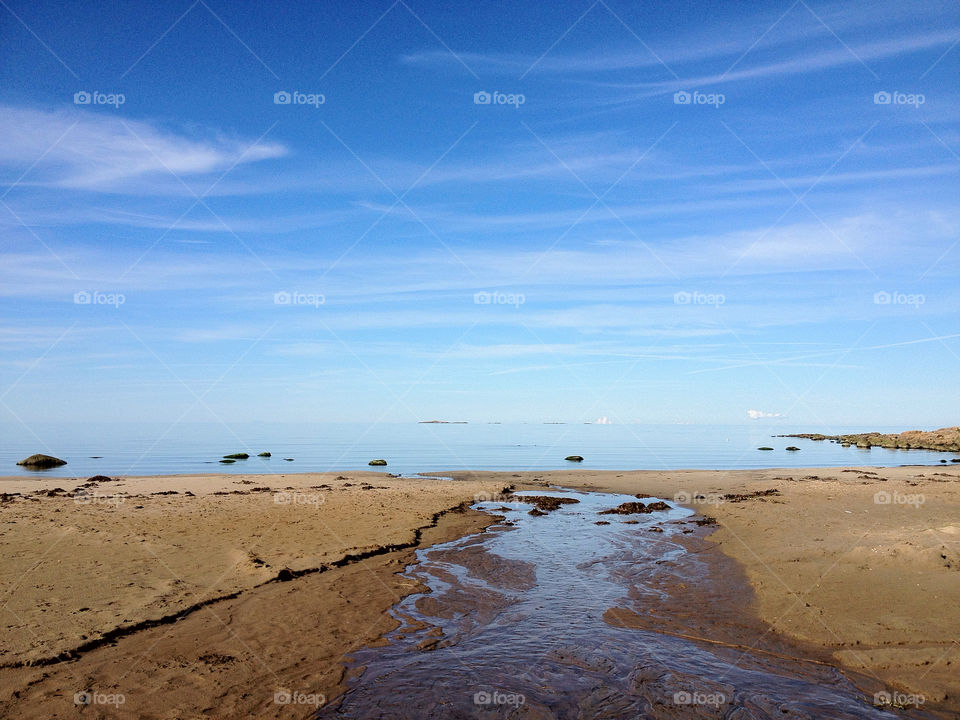 beach ocean sky sweden by monica62perman