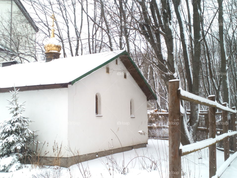 Winter, Snow, House, Wood, Cold