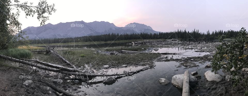 Outdoor mountain scene