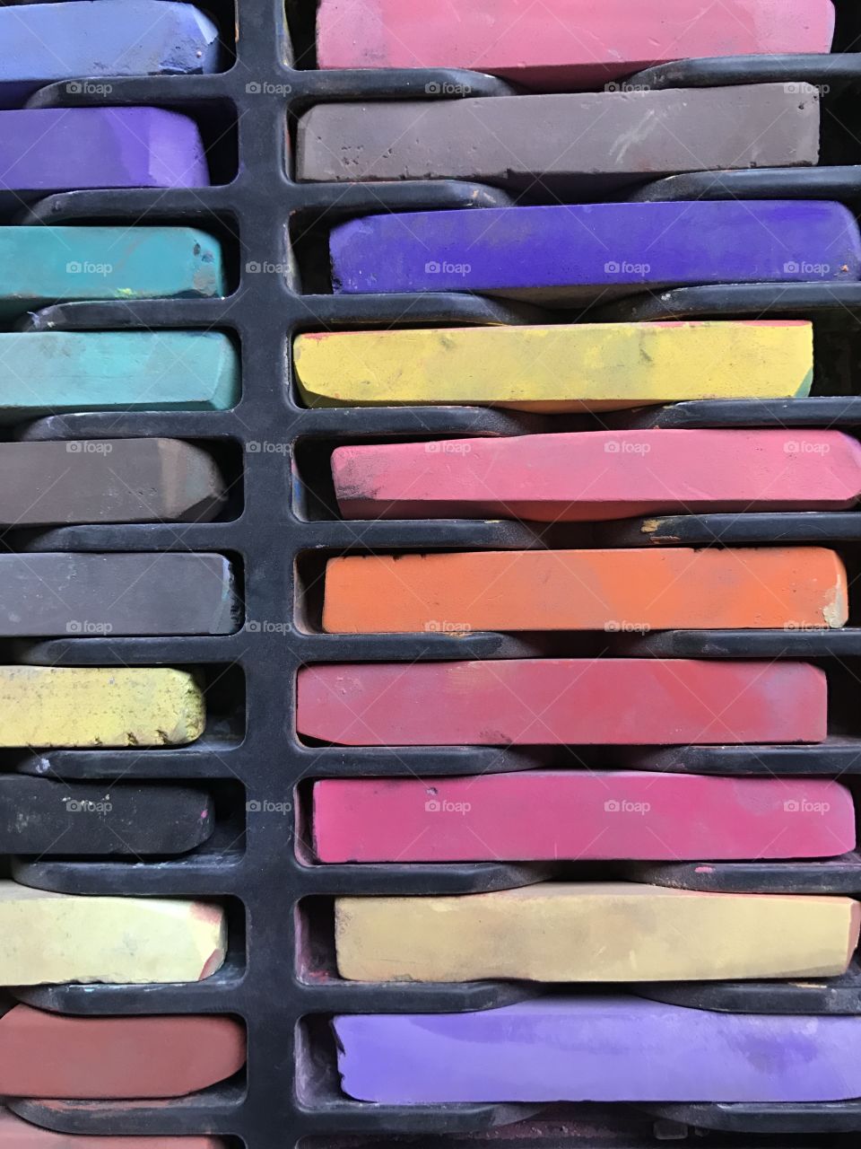 Multi-colored pastels